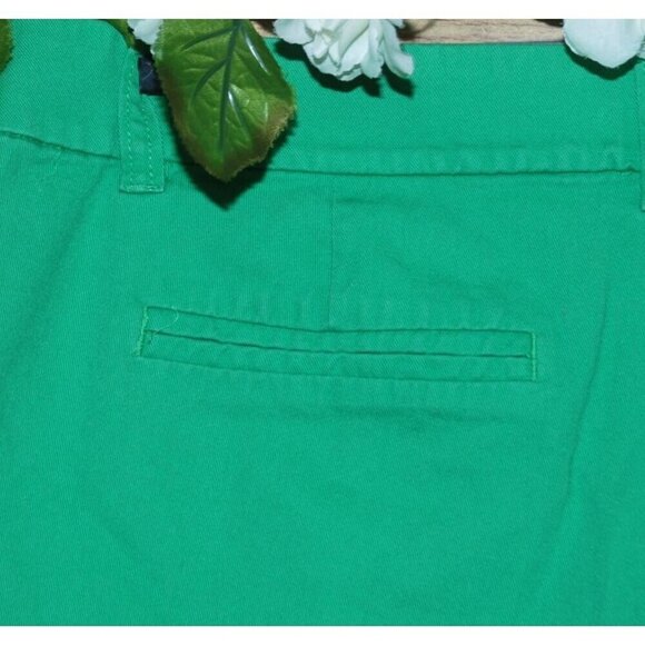 J Crew Shorts Womens Size 8 Green Flat Chino Cotton Casual 3" Inseam 34" Waist - Picture 3 of 7